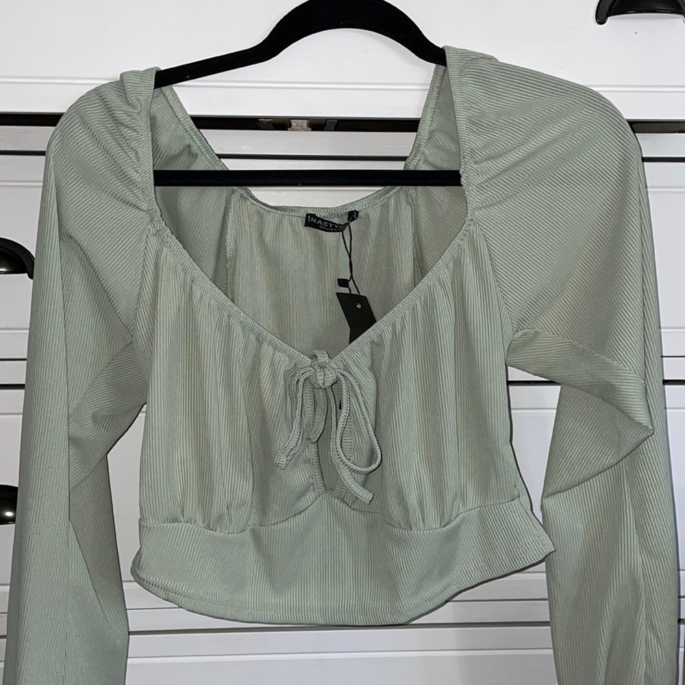 nasty gal sage top